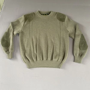 Barbour Rundhals Sport Pullover Herren XL ?Ellenbogen/Schulter Wildleder Patch Lesen - Bild 1 von 17
