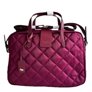 Bolso de Trabajo RADLEY Brockley Responsable Merlot Grande Cremallera Superior Bandolera Agarre - Nuevo - Imagen 1 de 6