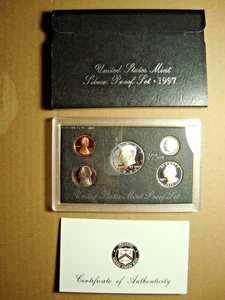 1997-S US Mint Silver Proof Set ( 5 Coins/COA/Box) - Picture 1 of 1