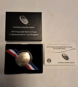 2014 United States Mint Baseball Hall Of Fame Commemorative Coin Program - Picture 1 of 5