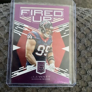 2017 Panini Elite Fired Up JJ WATT Purple /49 #13!! PWE SHIP - Picture 1 of 2