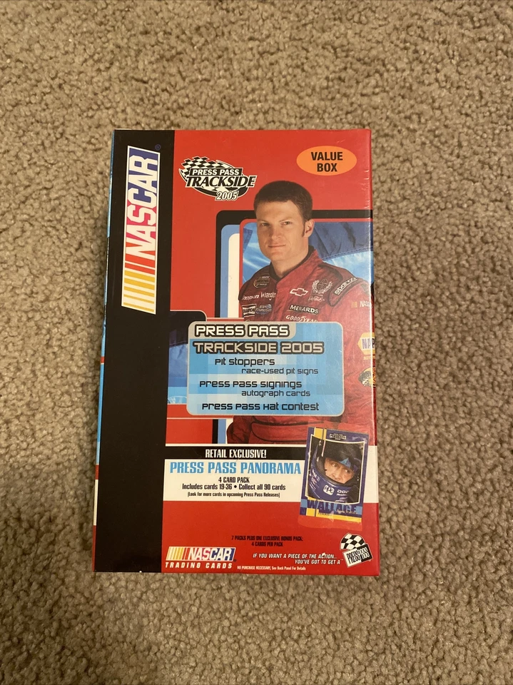 2005 press pass Trackside 2005 Nascar Racing Blaster Box 7 Packs Factory Sealed - Image 1 of 4