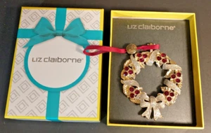 Liz Claiborne Christmas Pendant/Ornament 3 1/4" wide - Picture 1 of 4