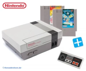 Nintendo NES - Konsole + Mega Man 3 & 4 + Original Controller + Zub. - Bild 1 von 1