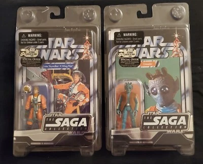 Star Wars Saga Collection Luke X-Wing Pilot & Greedo Sin usar, en caja Foto 1 de 4
