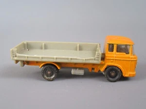 B599 Vintage 1972 Majorette France Daf 2600 Dump Truck 1:100 Series 200 Orange - Picture 1 of 7