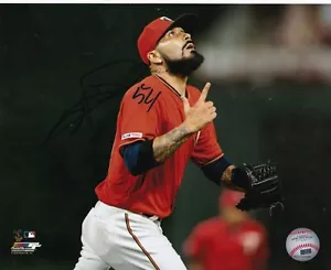 SERGIO ROMO MINNESOTA TWINS ACTION SIGNED 8x10 - Picture 1 of 1