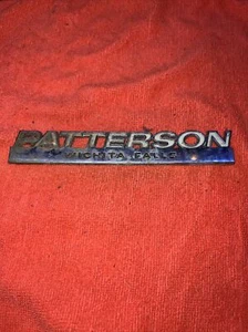 Vintage Patterson Wichita Falls Car Emblem Badge Metal Placard - Bild 1 von 2