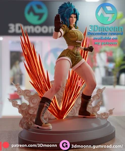 3DMoonn Leona KoF 3d printed 1/6 scale 12 inch anime figure DIY kit unpainted - Picture 1 of 5