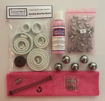 Kit de puesta a punto de mantenimiento de máquina de pinball Gottlieb Bowling Queen 1964 Foto 1 de 3