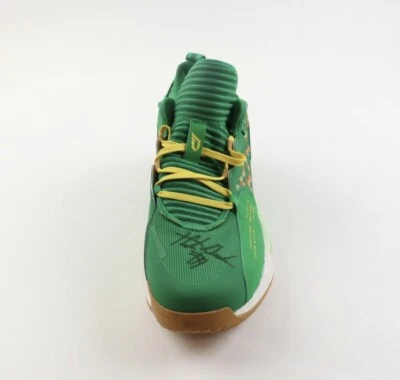 Hunter Dickerson Signed Adidas Basketball Shoe Dame 7 Size 19. ￼ Michigan - Image 1 of 4