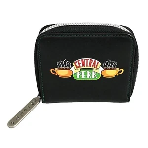 Friends Central Perk Black Coin Purse Wallet Zipped TV Show 1990's - Picture 1 of 3