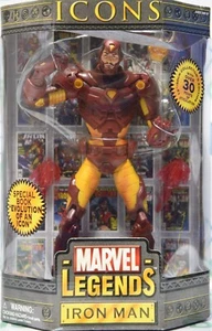 Marvel Legends Icons ToyBiz Iron Man 12" Actionfigur mit Buch Evolution of Icon - Bild 1 von 3