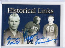 Elliott Chappuis Weisenberger Michigan Wolverines TK Legacy Autograph HL5 /150