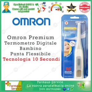 Omron Premium Termometro Digitale Bambino Punta Flessibile Tecnologia 10 Secondi - Foto 1 di 1