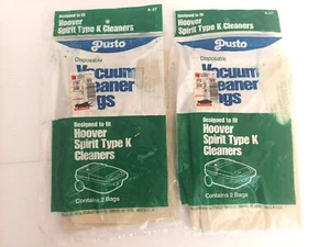 NUEVO Dusto Hoover Spirit Tipo K Aspiradoras Aspiradora 2 Bolsas A-27 Lote de 2 - Imagen 1 de 3
