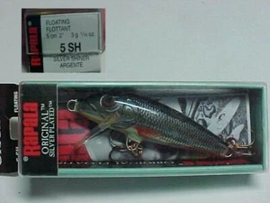 Nuevo Señuelo de Pesca Rapala Flotante 5 SH Caja Original Papeles - Imagen 1 de 1