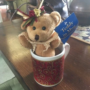 SUPER SCHARF Teddybär IN EINER TASSE - 8 ZOLL HOCH - Bild 1 von 5
