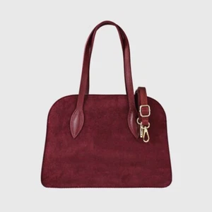 Tasche Wildleder Schultertasche Echt Leder Suede italienische Italien Hasna 3 - Bild 1 von 14