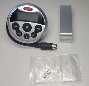 Rockford Fosgate Marine Speaker Wired Remote 3.5" Round Silver RFX-MR3 - Picture 1 of 8