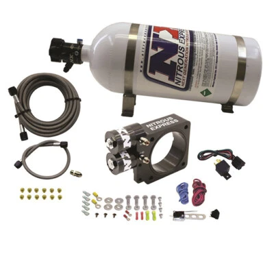 Kit de placa nitrosa Nitrous Express para 86-93 Ford Mustang GT 5,0 L (varilla de empuje) con 10 l Foto 1 de 3