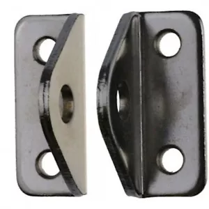 Padlock Eyes (Pair)-Right Angled-Stainless Steel-Free Postage - Picture 1 of 1