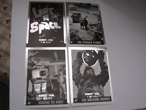 Lost in Space Rare Reprint Promo Card Set of 4 Scarce Silver foil cards - Picture 1 of 4