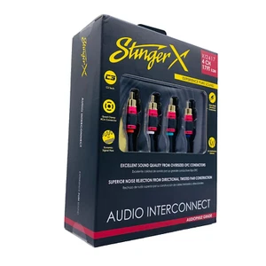 Stinger XI2417 Premium 4-Kanal Cinch Verbindung 17 Fuß X2 Serie Auto Audio - Bild 1 von 16