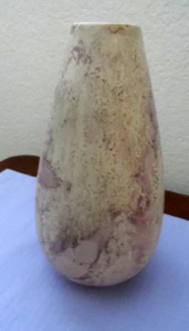 Sascha Brastoff Mid Century Modern Art Surf Ballet Pink & Gold Vase 9.5" Tall - Picture 1 of 8