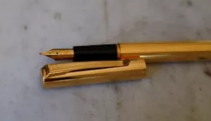 Sehr Schöner Kugelschreiber Stift Waterman mit Facetten - Gold Massiv 18 Mittel- - Bild 1 von 9