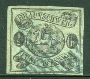 Deutschland Staaten, Braunschweig 1863 Mi. 10A gebraucht ss, signiert Lange BPP - Bild 1 von 2