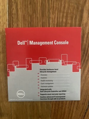 Dell Management Console Bersion 2.0 (2010) Used Once, Near New Condition - Image 1 of 3
