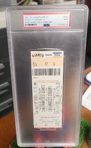 4/17/2001 Barry Bonds 500 Home Run Game Ticket PSA 9 Mint GIANTS DODGERS - Picture 1 of 3