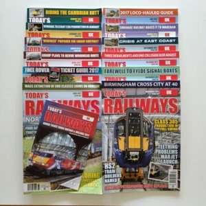 Today's Railways UK Magazine 2017 Bundle Lot of 12 Editions + 2017 Ticket Guide  - Foto 1 di 24