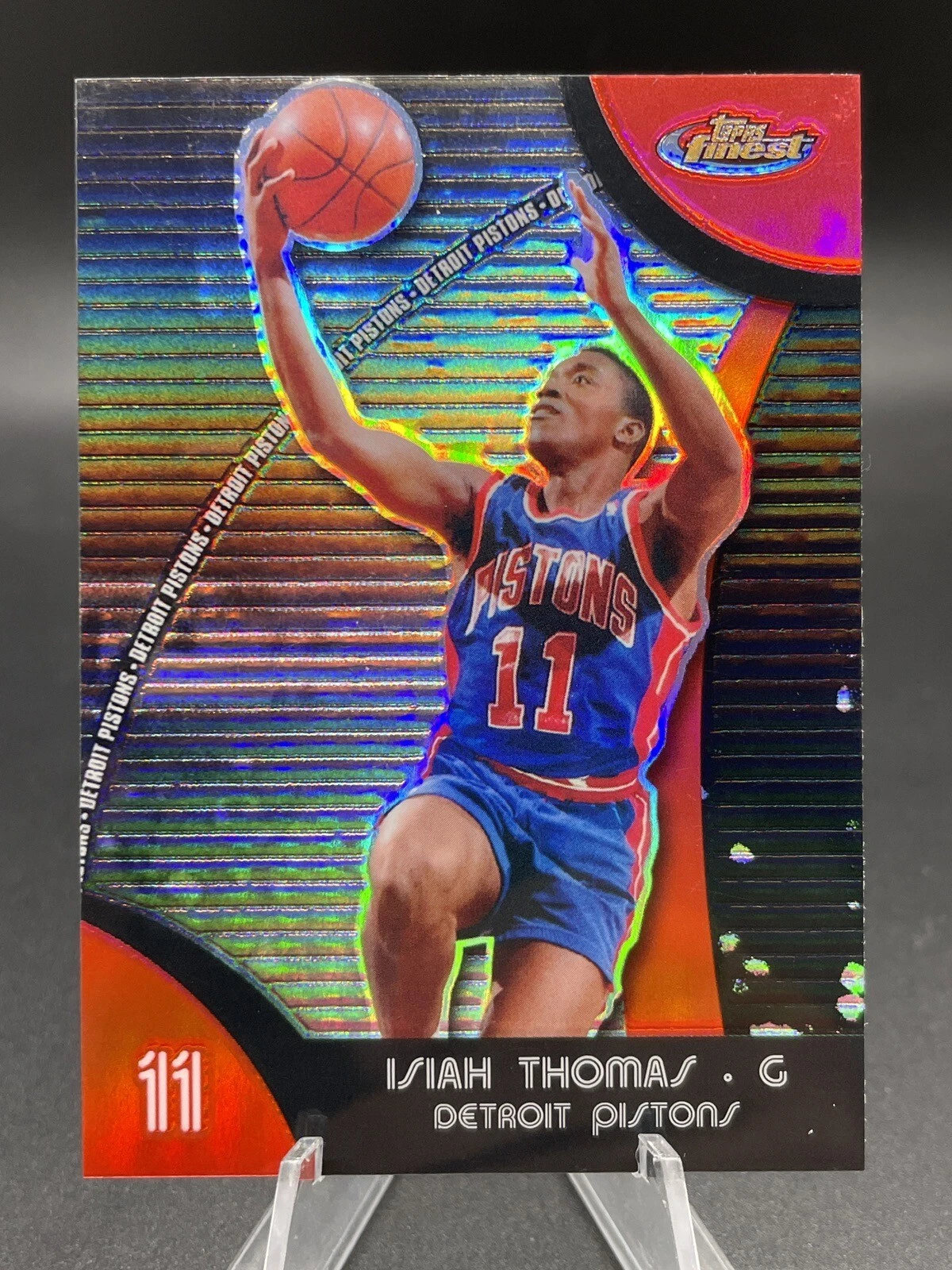 2007-08 Topps Finest REFRACTOR #41 Isiah Thomas Detroit Pistons