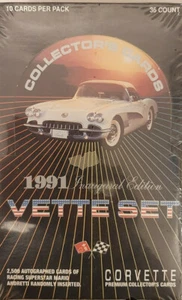 1991 inaugarul vette set corvette collector cards ~ sealed box - Picture 1 of 1