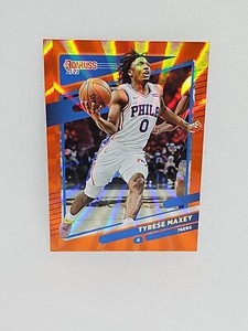 2021-22 Panini Donruss - Holo Orange Laser #48 Tyrese Maxey