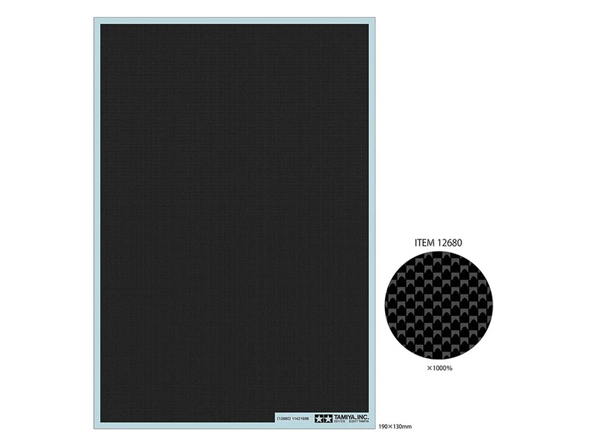 Decal effetto Carbonio Tessitura Plan Extra fine Ta12680 - Tamiya modellismo
