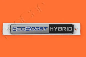 🇩🇪 Original Ford " EcoBoost Hybrid" Emblem Schriftzug Abzeichen Aufkleber Logo - Bild 1 von 2