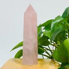 558G Natural Rose Quartz Crystal Obelisk Quartz Point Reiki Healing Energy