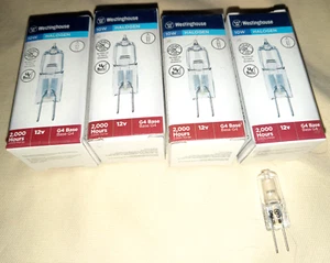 4 Pcs 10W G4 Light Bulb Westinghouse 12V Landscape Malibu Replacement Bi-Pin - Picture 1 of 3