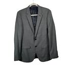 Zara Man Grey 100% Wool Blazer Sport Coat Two Button Career Work Mens 40
