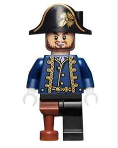 Lego Pirates of the Caribbean Minifigure Hector Barbossa with Pegleg poc028 4192 - Picture 1 of 2