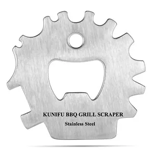 KUNIFU BBQ Grill Scraper Stocking Stuffers Bristle-Free for Griddle Kitchen G... - Picture 1 of 9