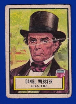 DANIEL WEBSTER 1952 TOPPS LOOK N' SEE #22 - Image 1 of 2