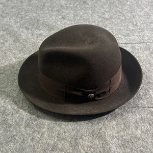 Stetson Fedora Mens 7 1/4 Brown Wool Hat Made in USA - Picture 1 of 8
