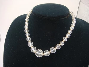 COLLAR DE CUENTAS DE CUARZO GRADUADO FACETADO DE COLECCIÓN CUENTAS ESPACIADORAS LLENAS DE ORO ESTADO - Imagen 1 de 10