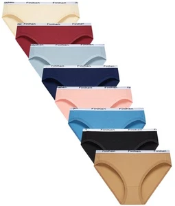 Teens Girls Bikini Underwear Cotton Big Girls Hipster Panties Multipacks Size10 - Picture 1 of 6
