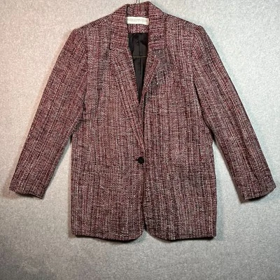 Chaqueta Blazer de Lana Valerie Stevens Petites para Mujer Talla 8 Carrera Negocios Seda Foto 1 de 4