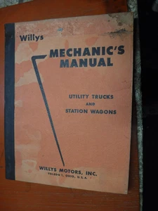 Camiones utilitarios Willys 1956 vagones de estación manual de servicio de fábrica mecánicos - Imagen 1 de 7